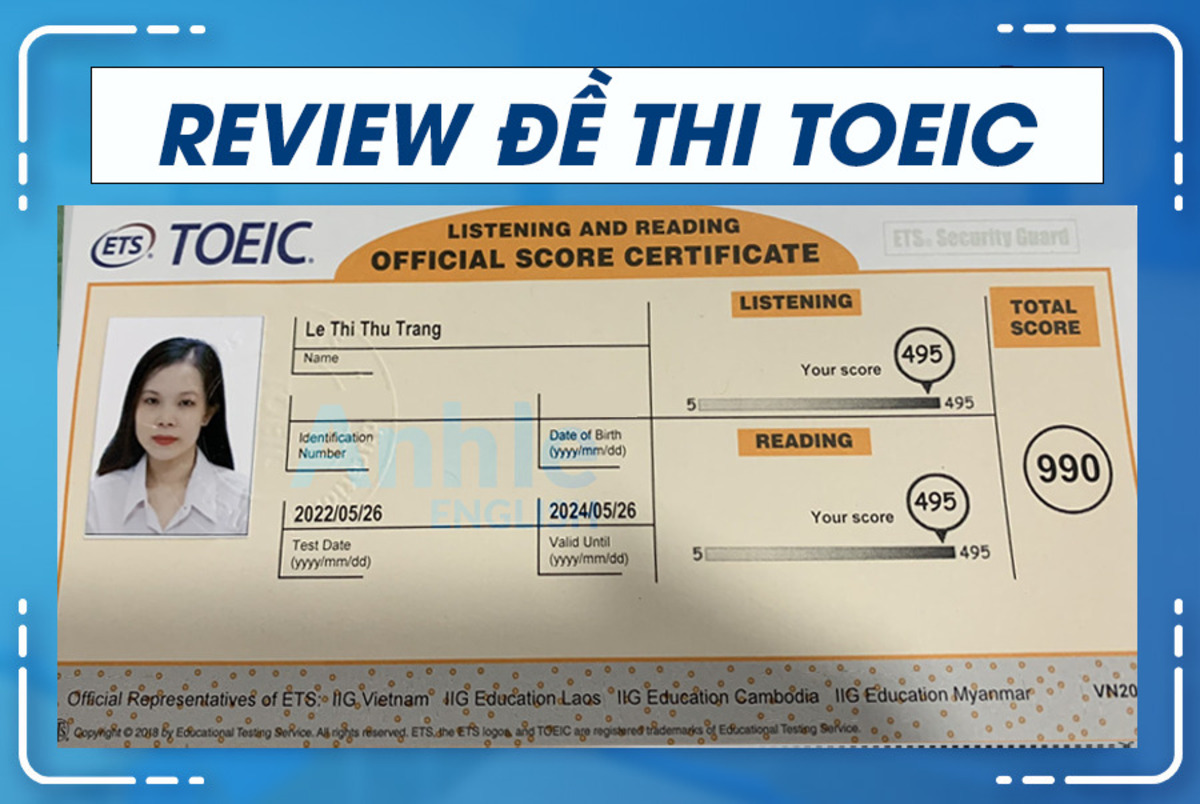 Cách tính điểm toeic và quy đổi sang các chứng chỉ khác 3